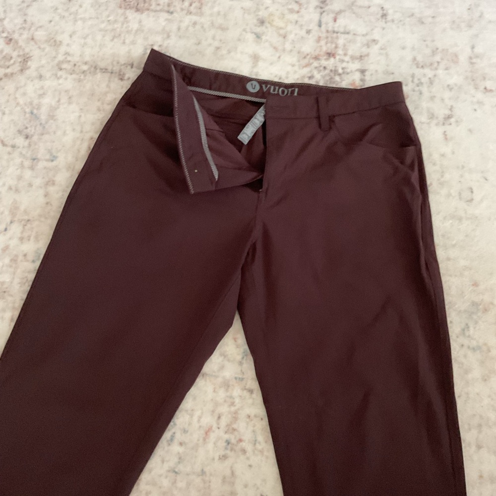 Vuori Men's Dark Red Chinos
